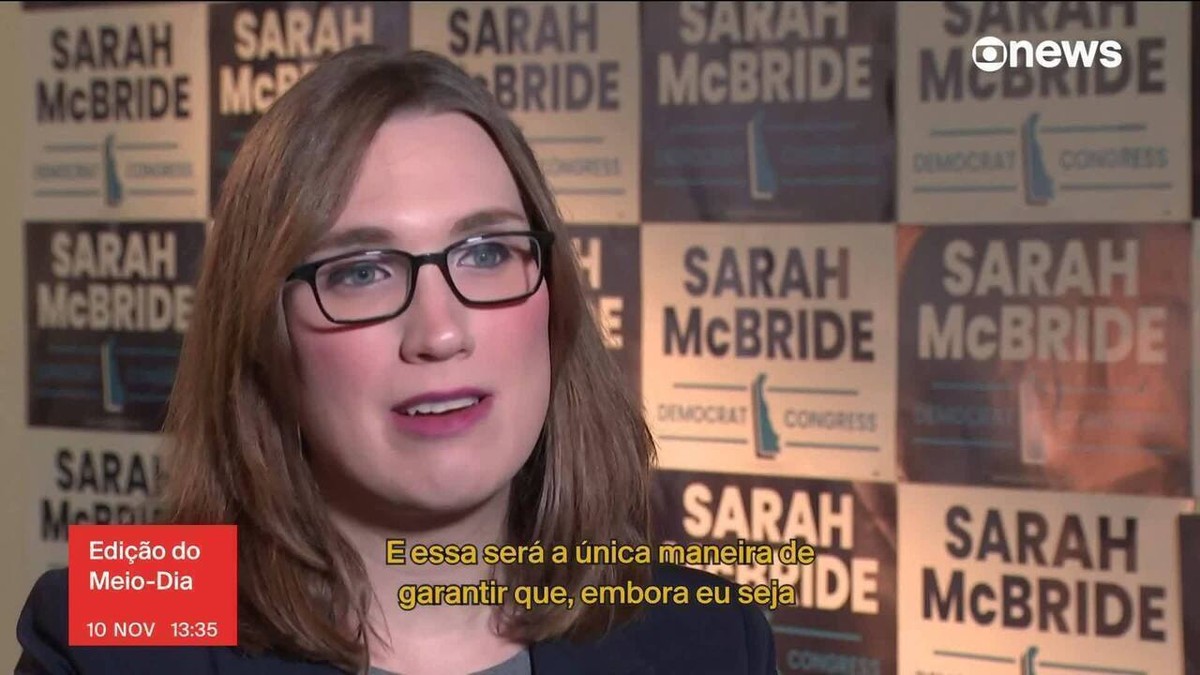 Primeira congressista trans eleita nos EUA, Sarah McBride será proibida de frequentar banheiro feminino do Capitólio