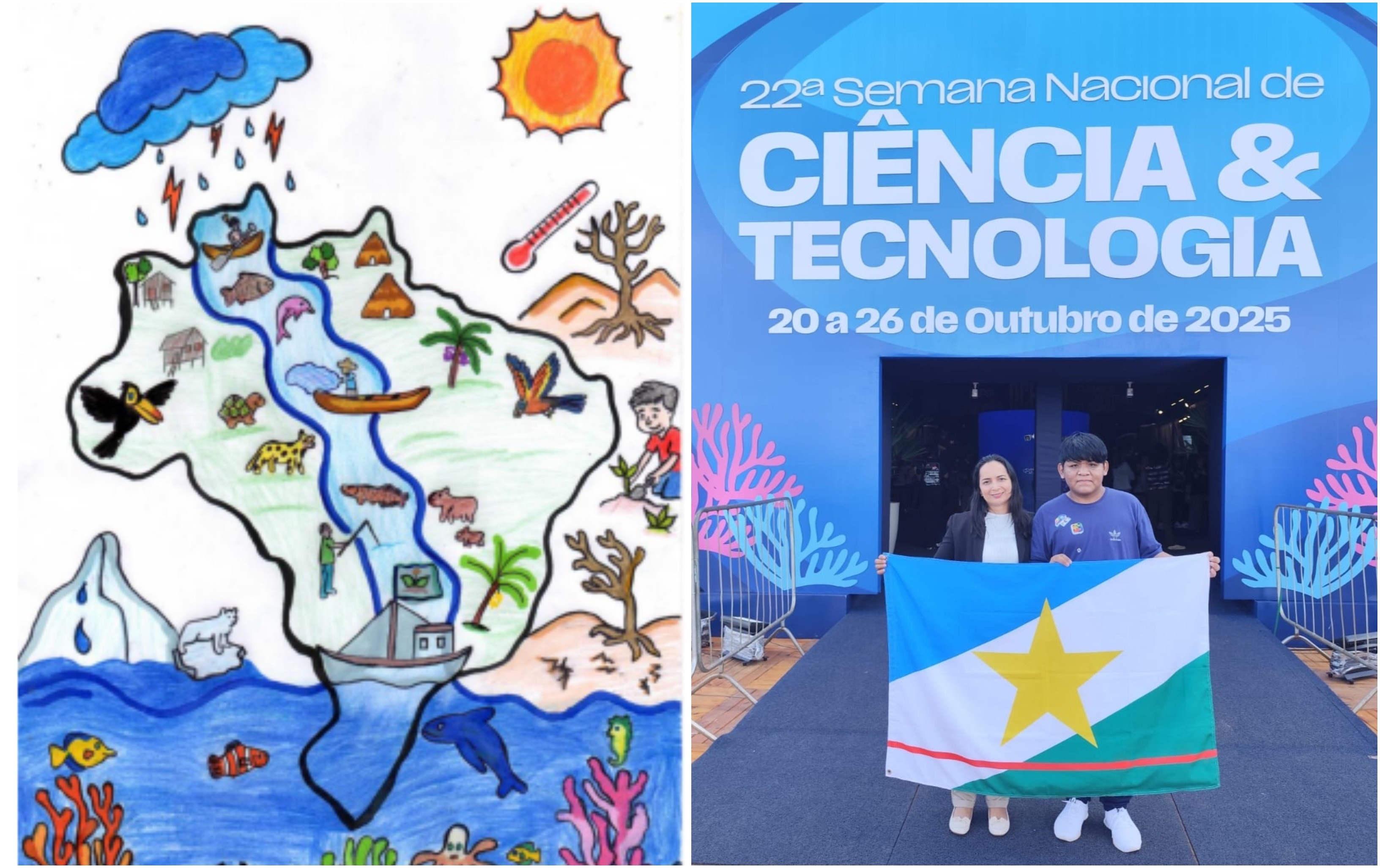 Aluno de Roraima vence concurso nacional de desenho do Ministério da Ciência e Tecnologia