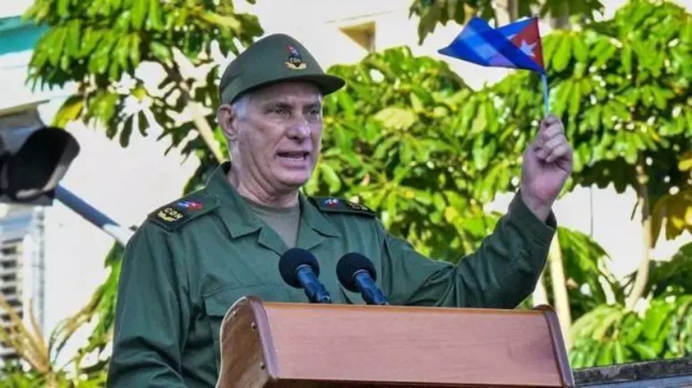 Líder cubano, que em 2018 sucedeu Castro no poder, acusou a administração de Donald Trump de tentar justificar um ataque militar à ilha. — Foto: Getty Images/BBC