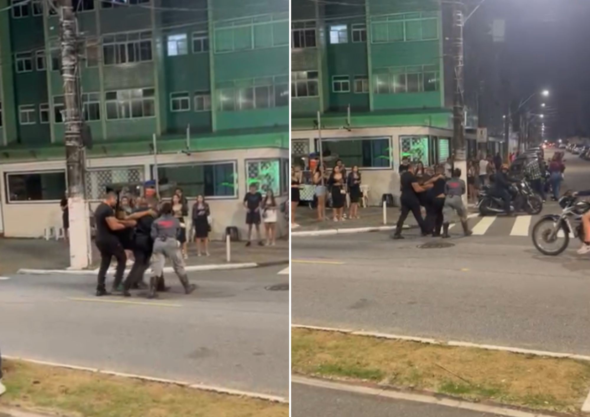 Policial à paisana atira em homem durante confusão em quiosque na orla de Praia Grande; veja o vídeo