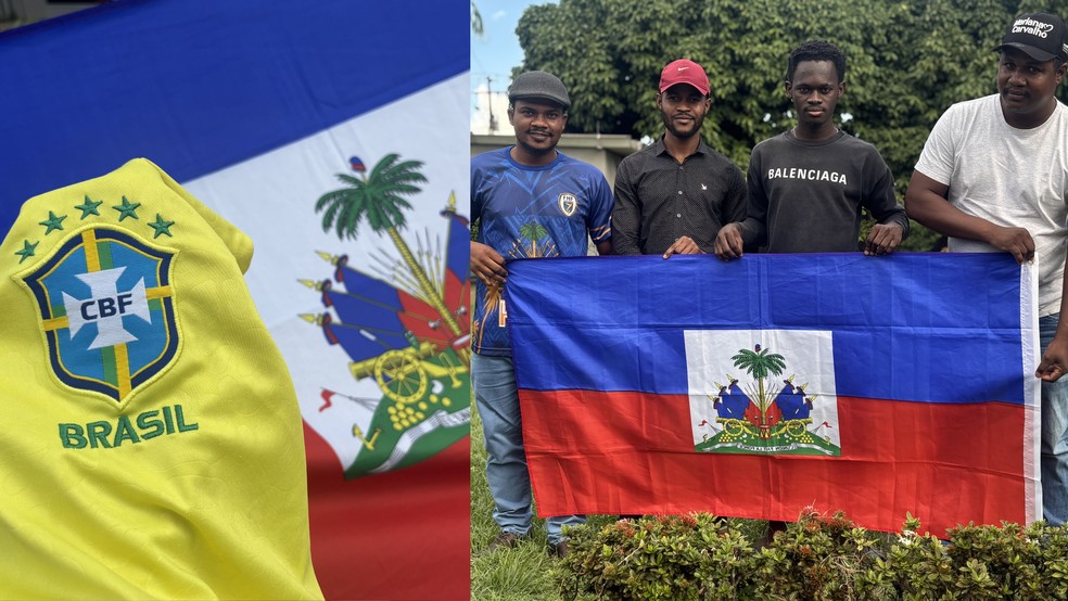 Brasil e Haiti: imigrantes em Rond&ocirc;nia dividem torcida para duelo hist&oacute;rico na Copa do Mundo &mdash; Foto: Mateus Santos/g1