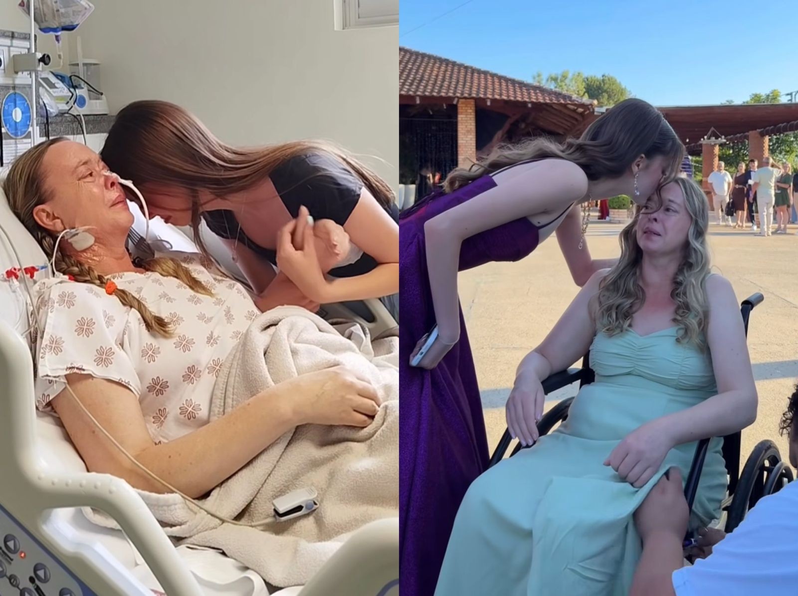 VÍDEO: Mãe internada há 30 dias na UTI vai à formatura da filha com apoio do hospital em SC: 'Eternamente grata'