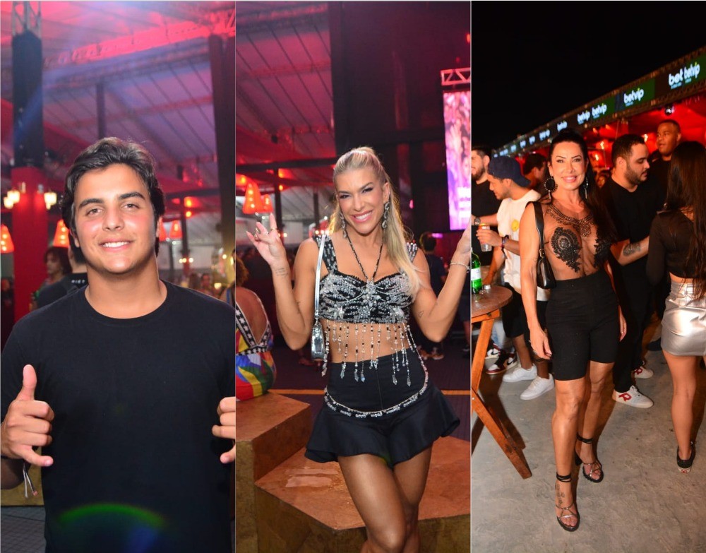 Marcelo Sangalo, Lore Improta e Scheila Carvalho curtem o 'Baile da Santinha', de Léo Santana, na Bahia; veja fotos 