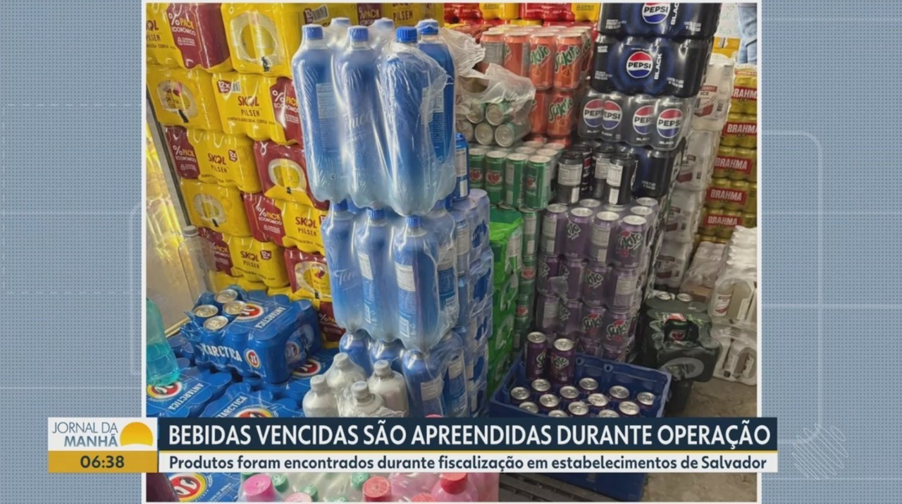 Bebidas alcóolicas impróprias para o consumo são apreendidas em Salvador 