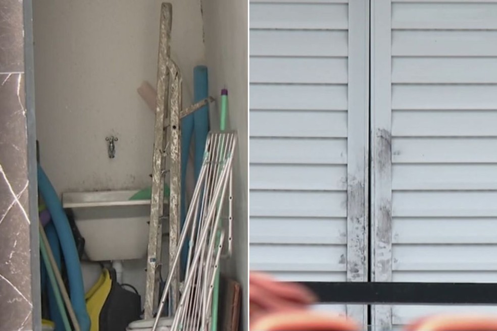 Casa usada por grupo que assassinou ex-delegado Ruy Ferraz Fontes em Praia Grande, SP — Foto: Marco Antônio/TV Tribuna