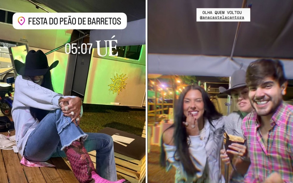 Ana Castela faz retorno surpresa para Festa do Peão de Barretos: 'Só fui trabalhar' — Foto: Reprodução/Redes sociais
