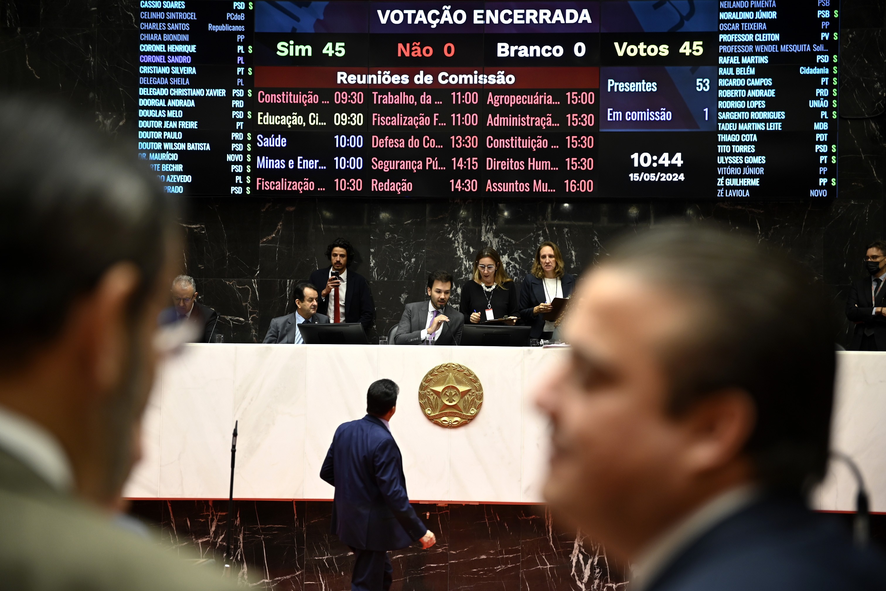 Assembleia aprova em 1º turno reajuste para servidores do legislativo e do judiciário de MG