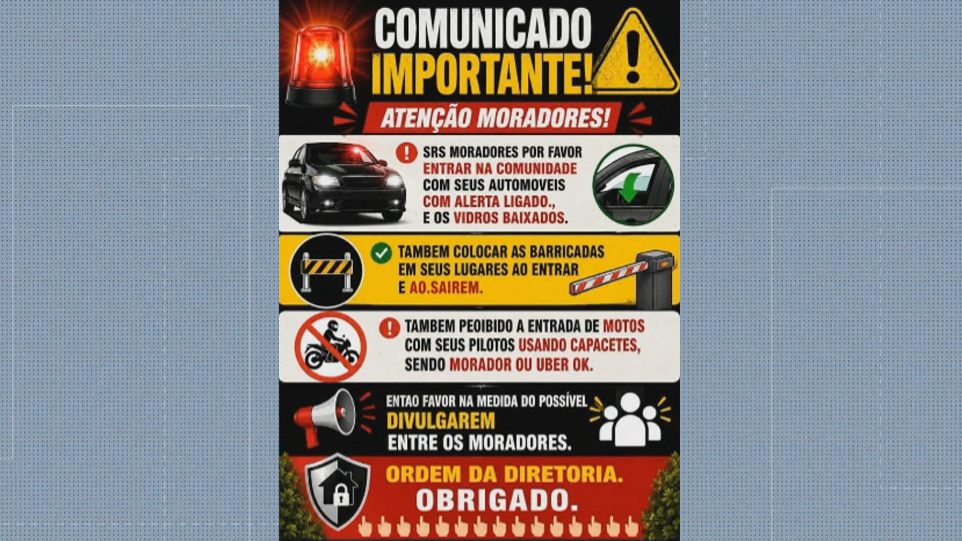 ‘Ordem da diretoria’: polícia investiga comunicado com regras de circulação impostas pelo tráfico na Zona Norte