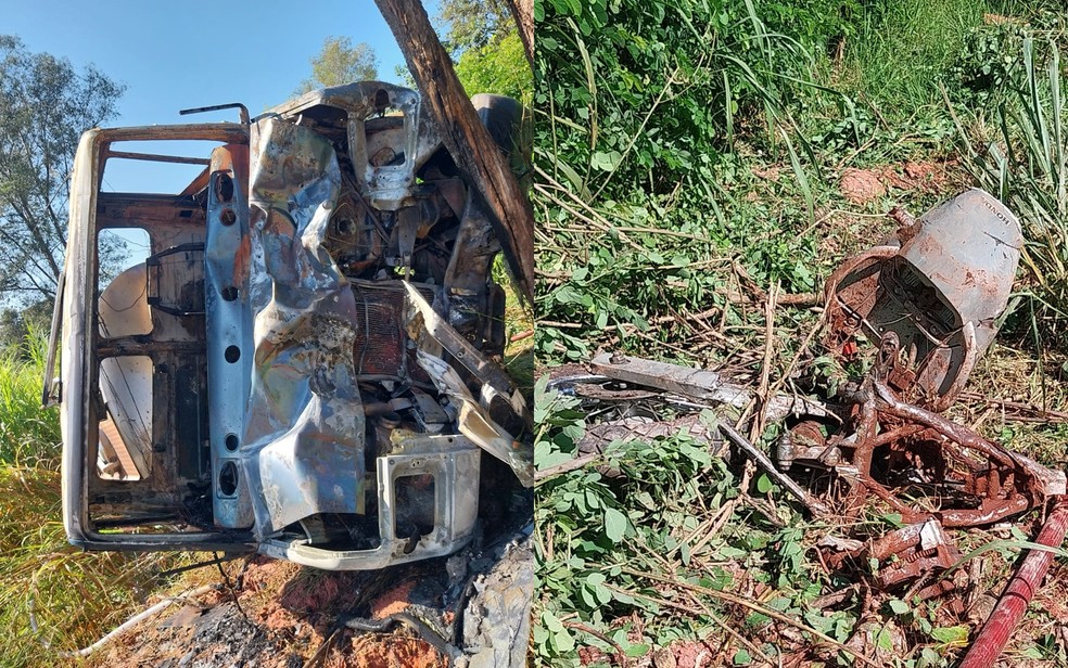 Motociclista de 21 anos morre após batida de frente com caminhão em Itajubá — Foto: Polícia Militar Rodoviária
