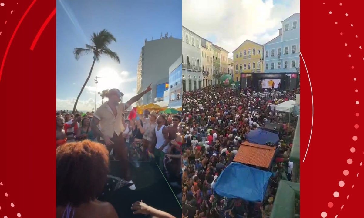 Pré-Carnaval em Salvador: multidão lota Pelourinho em ensaio gratuito do Olodum e Tony Salles surpreende fãs no Farol da Barra