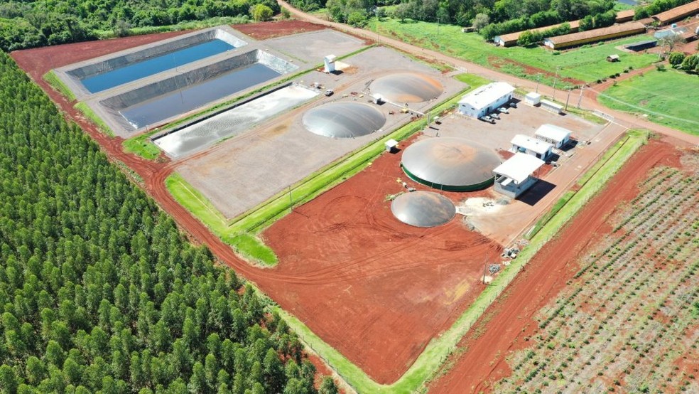 Central de bioenergia instalada em Toledo tem capacidade diária de abastecer 1,5 mil casas populares — Foto: CIBiogás