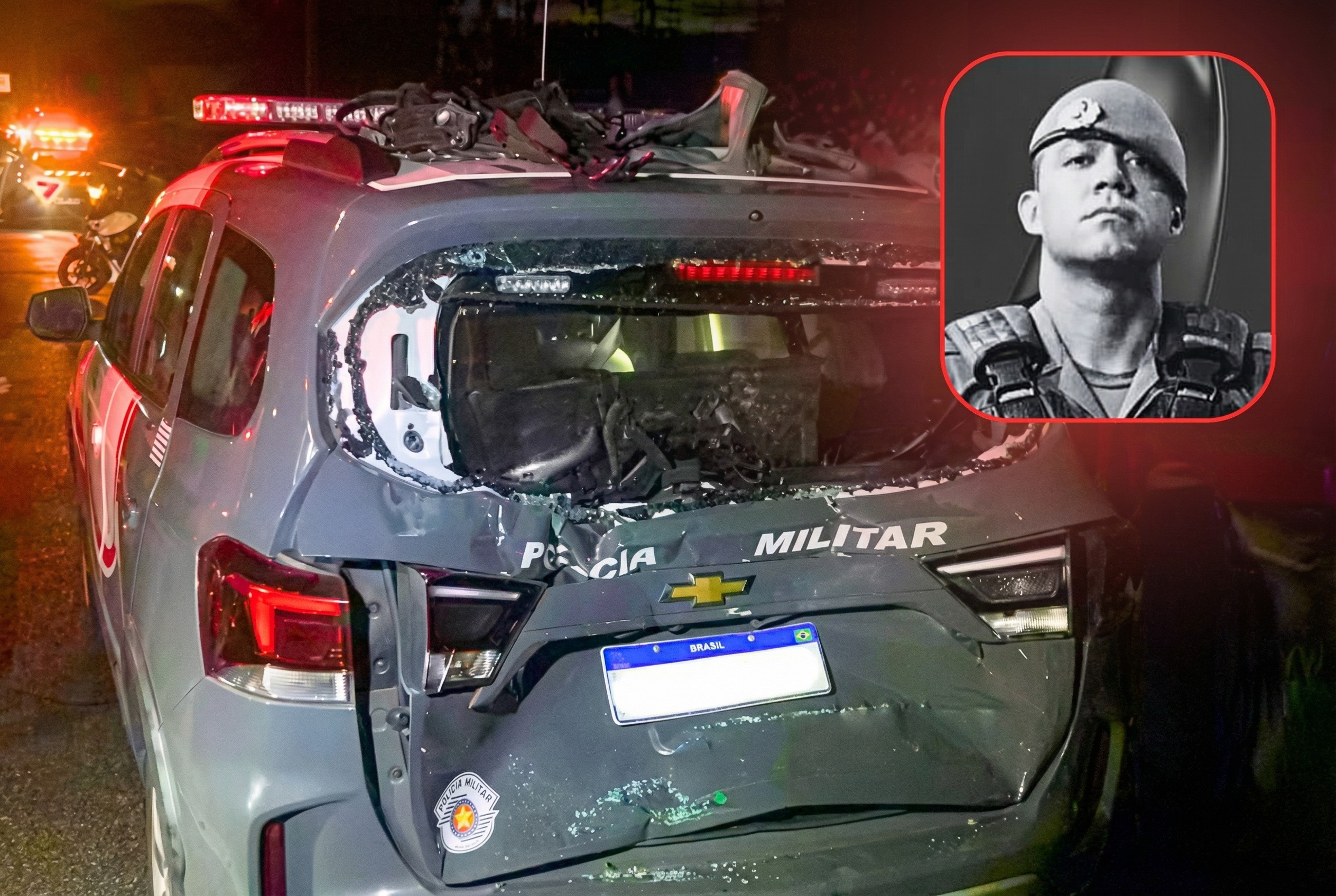 Carreta desgovernada mata policial militar na Imigrantes; colega está em estado grave