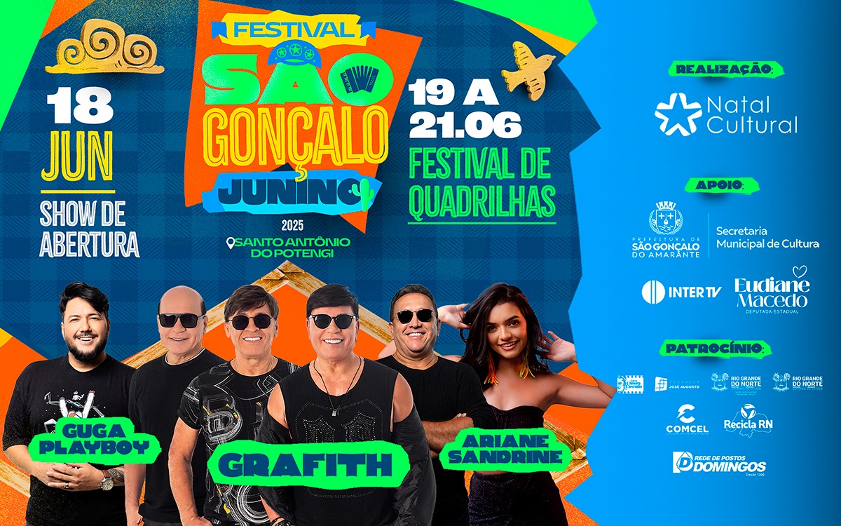 Festival de quadrilhas de São Gonçalo começa dia 19 com vaga na Globo Nordeste 