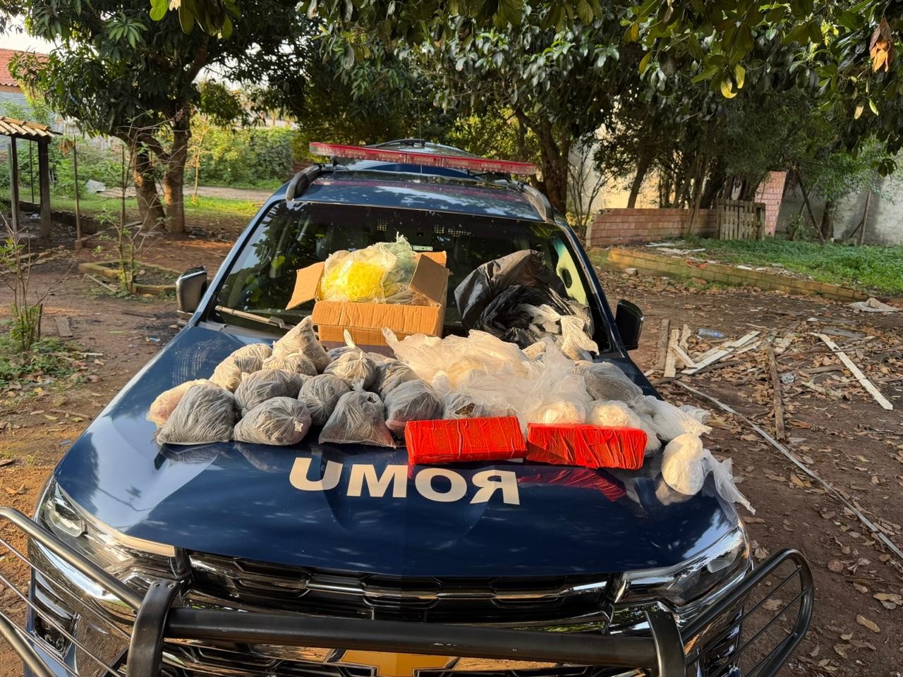 Romu apreende mais de 20 quilos de drogas em Suzano