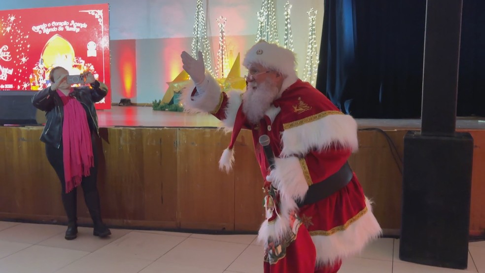 Papai Noel do Natal, César Fernando Freitas Silveira — Foto: Reprodução/ RBS TV