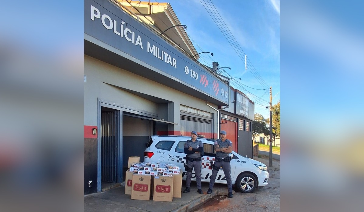 Polícia apreende carga de cigarros que seria descarregada em Itapeva