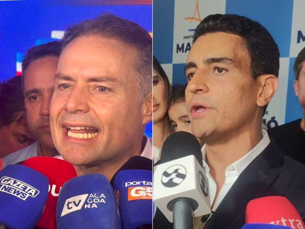JHC (PSDB) e Renan Filho (MDB). — Foto: Montagem/g1