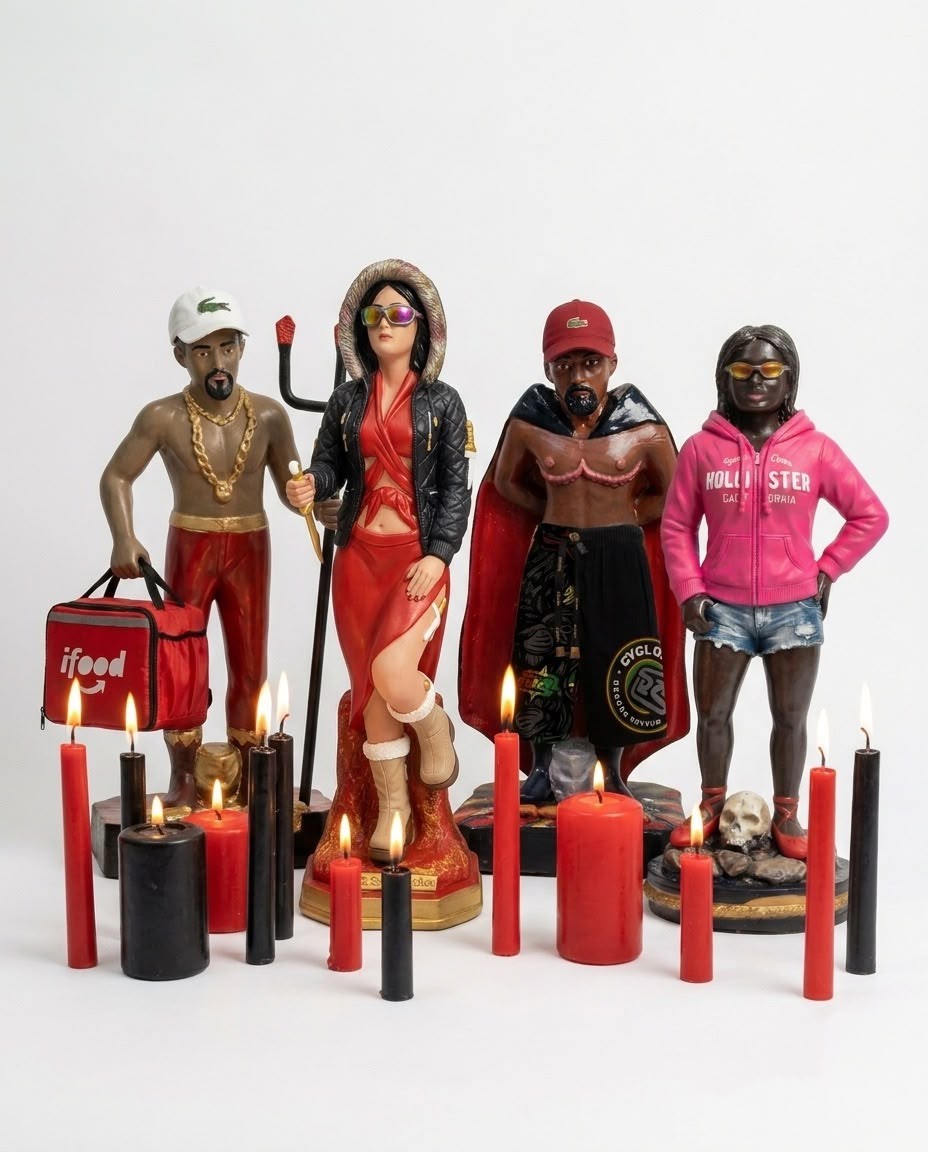 Multiartista da Zona Leste ressignifica Exus e Pombagiras com entregadores, recicladores e pessoas em situação de rua
