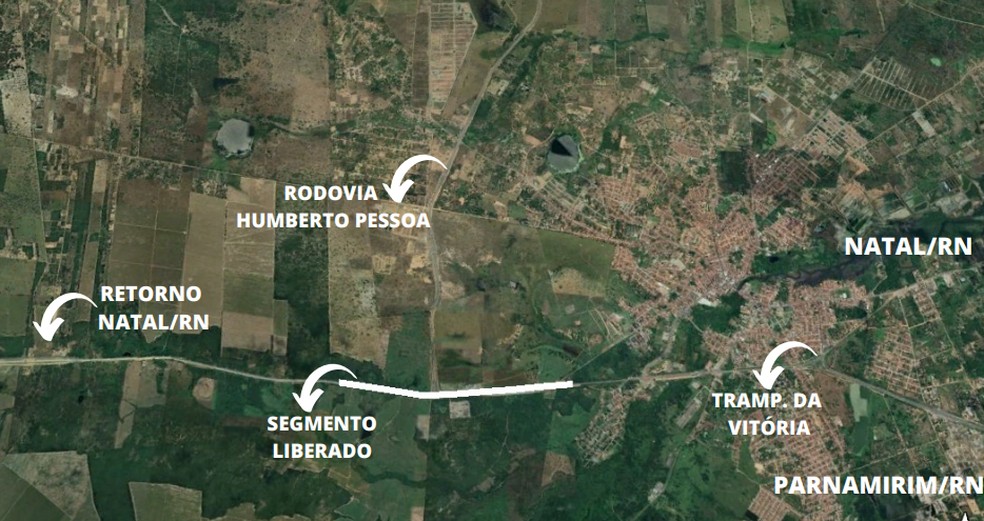 Tráfego no km 292,8 da BR-304 terá alterações a partir de sexta (22) — Foto: DNIT