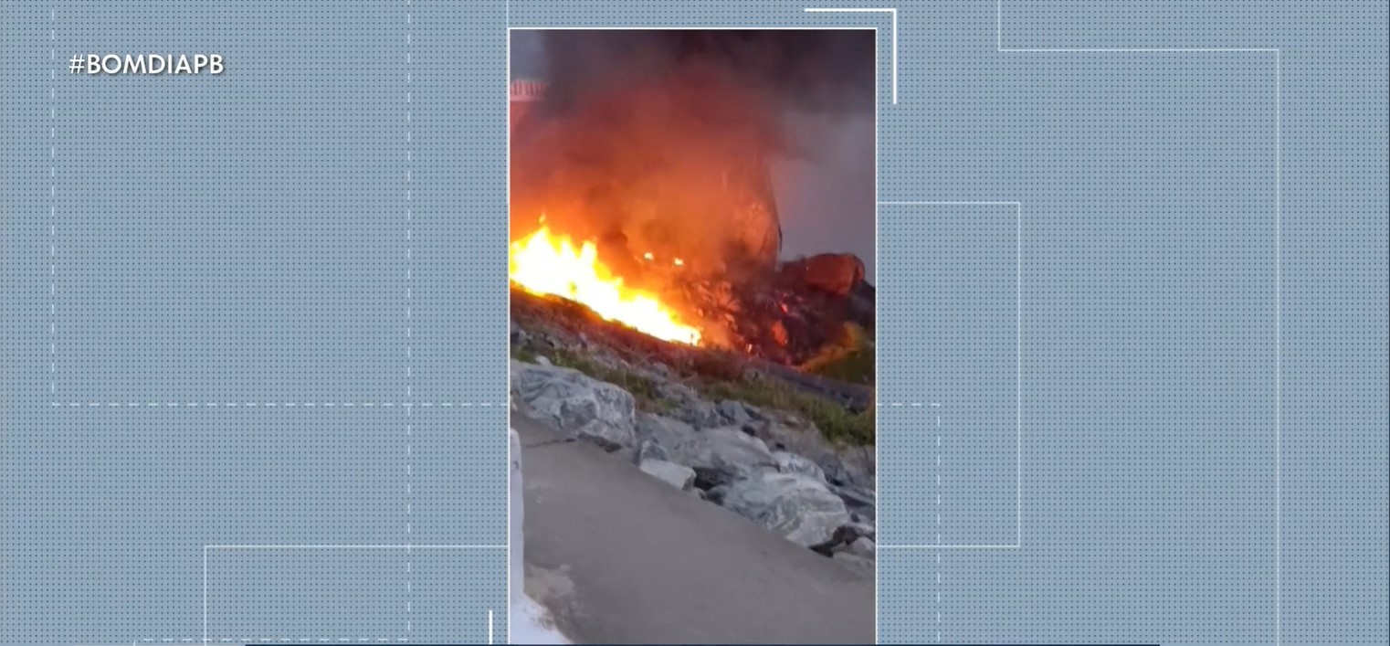 Incêndio atinge estrutura do Açude Epitácio Pessoa, no Agreste da Paraíba