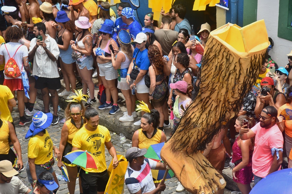 Carnaval de Olinda reúne papangus, maracatus, bonecos gigantes e até Perna Cabeluda nas ladeiras nesta terça; FOTOS 