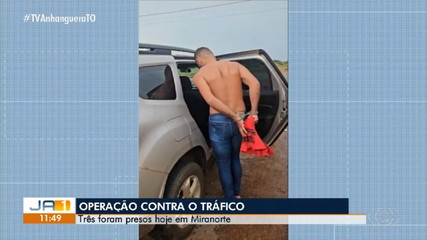 Operação da Polícia Civil prende três suspeitos de tráfico de drogas em Miranorte