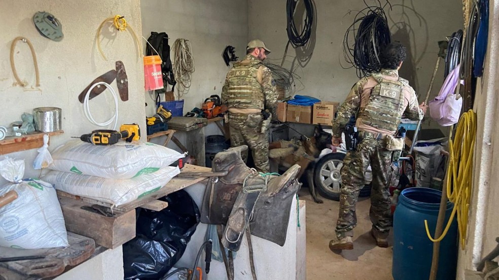 PF faz operação contra quadrilha que transportava cocaína do Mato Grosso para o Espírito Santo em caminhões de carne. — Foto: PF/ES
