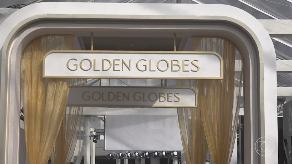 Globo de Ouro — Foto: Reprodução/Jornal Nacional