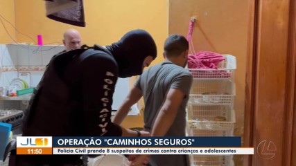 Polícia prende 8 envolvidos em crimes sexuais contra crianças e adolescentes