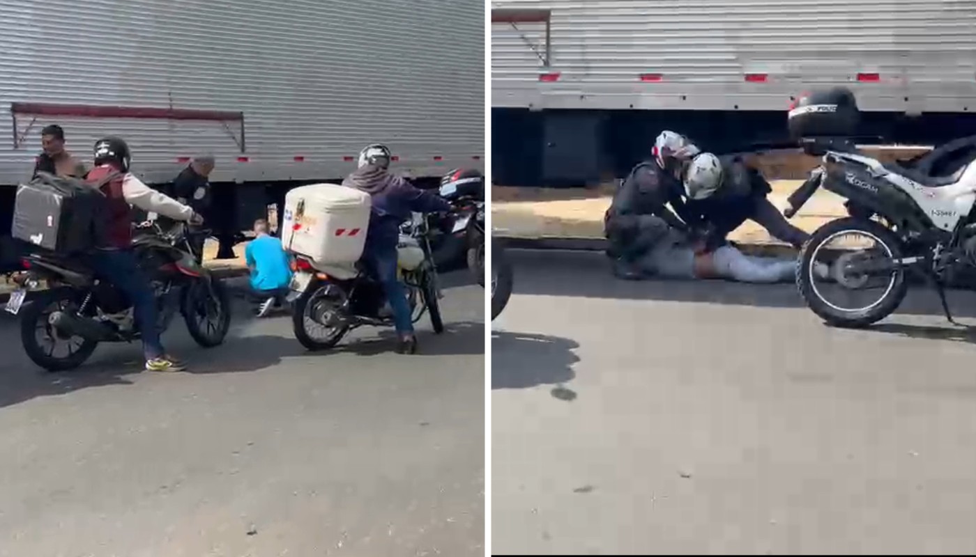 Motoboys cercam suspeito em fuga e ajudam PM a prender homem após roubo de moto em Valinhos