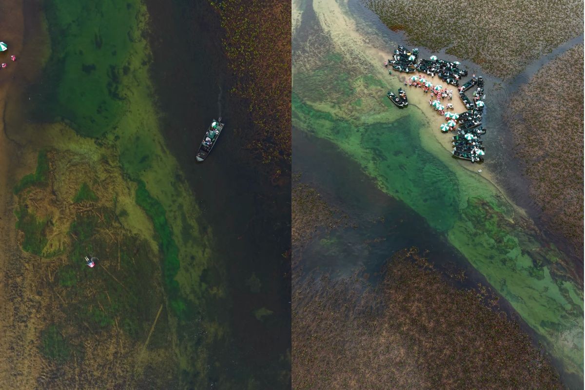 Vídeo revela refúgio de águas cristalinas e paisagens impressionantes no rio Paraguai Mirim