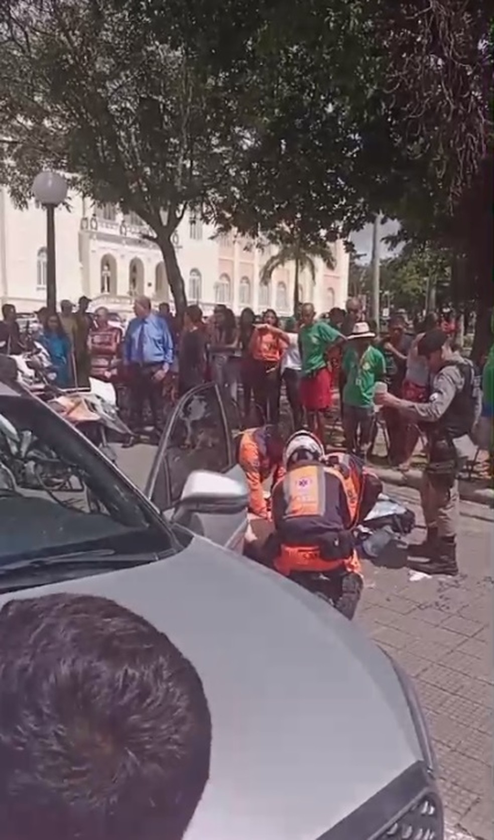 João Deon Diniz foi socorrido por uma equipe do Samu, mas não resistiu e morreu na Assembleia Legislativa da Paraíba (ALPB) — Foto: Reprodução/TV Cabo Branco
