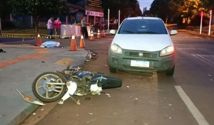 Homem morre após motorista invadir preferencial e causar acidente em Dourados