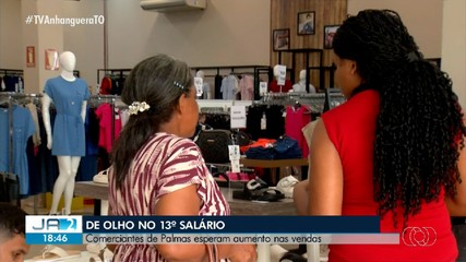 De olho no 13º, comerciantes de Palmas se preparam para vender mais