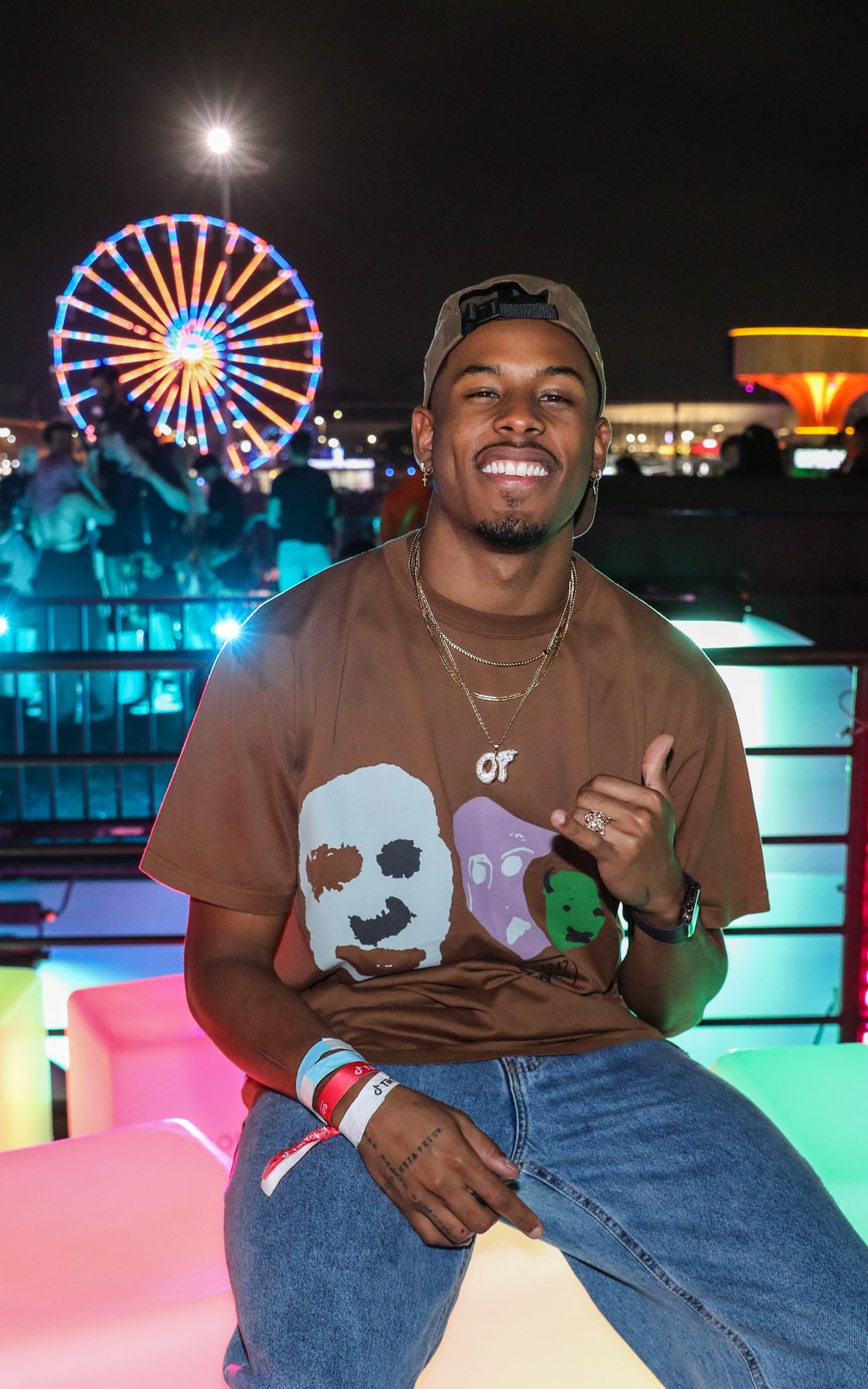 Paulo André no 2º dia do Rock in Rio 2022 — Foto: Globo/João Cotta