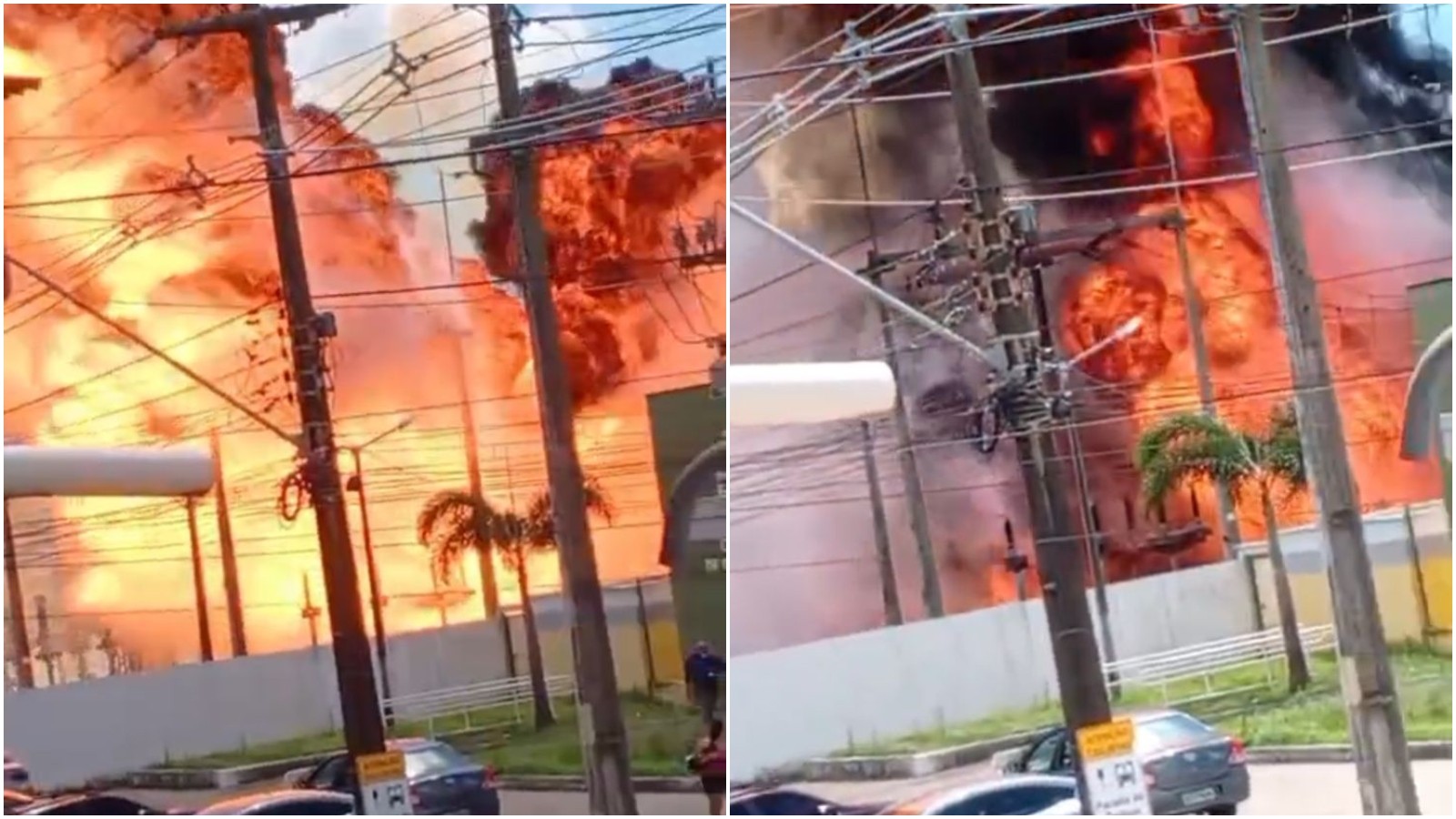Explosão atinge subestação de energia em Fortaleza