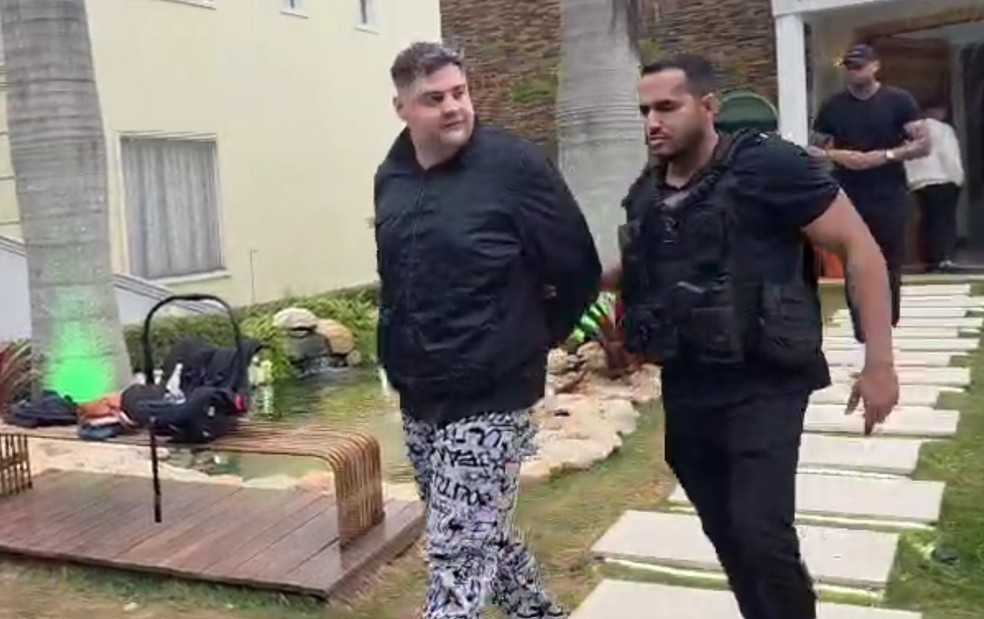 Maumau é preso em flagrante — Foto: Reprodução/TV Globo