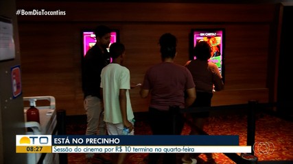 Sessões de cinema por R$10 seguem até esta quarta-feira (12)