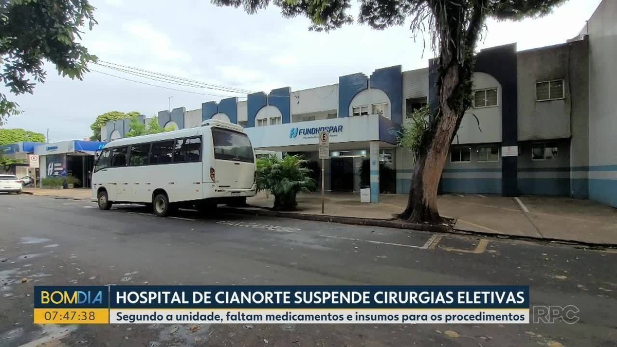 Hospital Fundhospar de Cianorte suspende cirurgias eletivas por falta de medicamentos e insumos