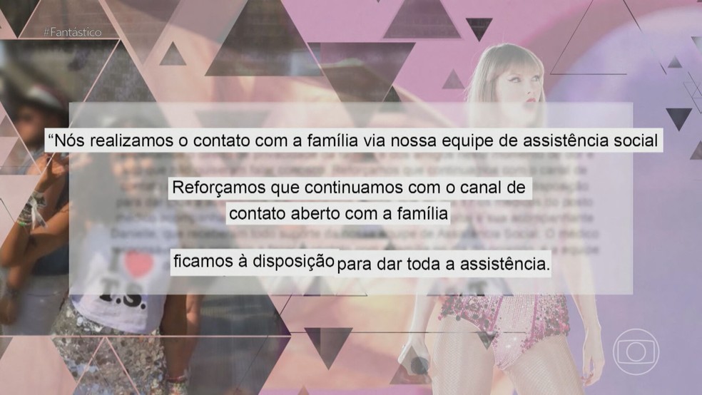Por nota, a Time For Fun disse que continua com canal aberto com a família de Ana Clara. — Foto: TV Globo/Reprodução