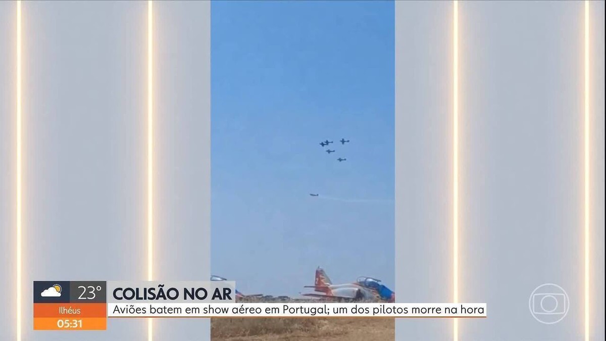 Colisão entre aviões deixa um morto em desfile aéreo em Portugal