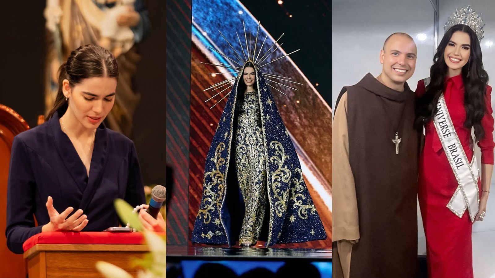 Miss Brasil 2025 que desfilou vestida de Nossa Senhora passa carnaval em retiro religioso: 'escolhi aprofundar minha fé'