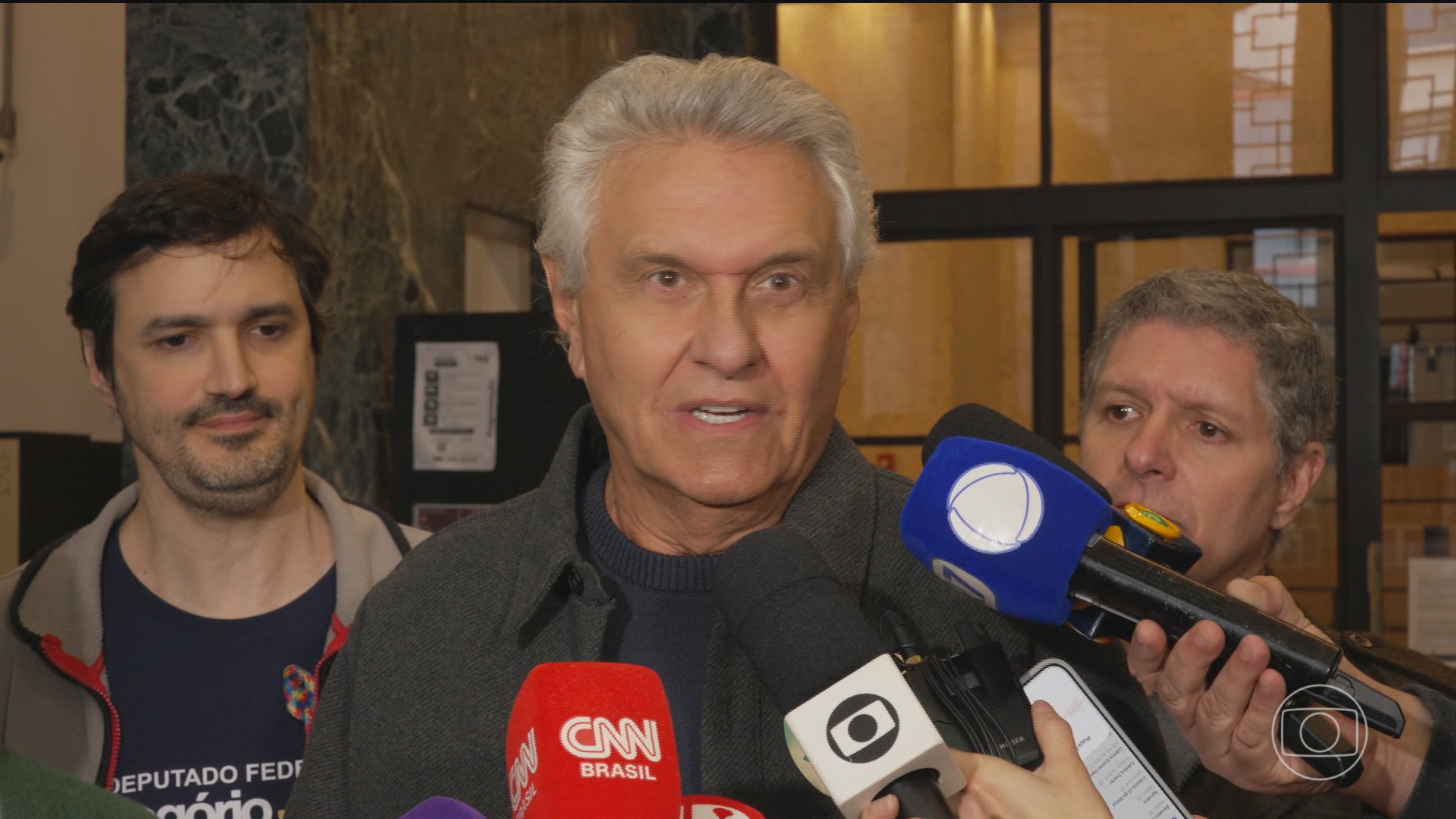 Ronaldo Caiado, candidato pelo PSD à Presidência, faz campanha em São Paulo