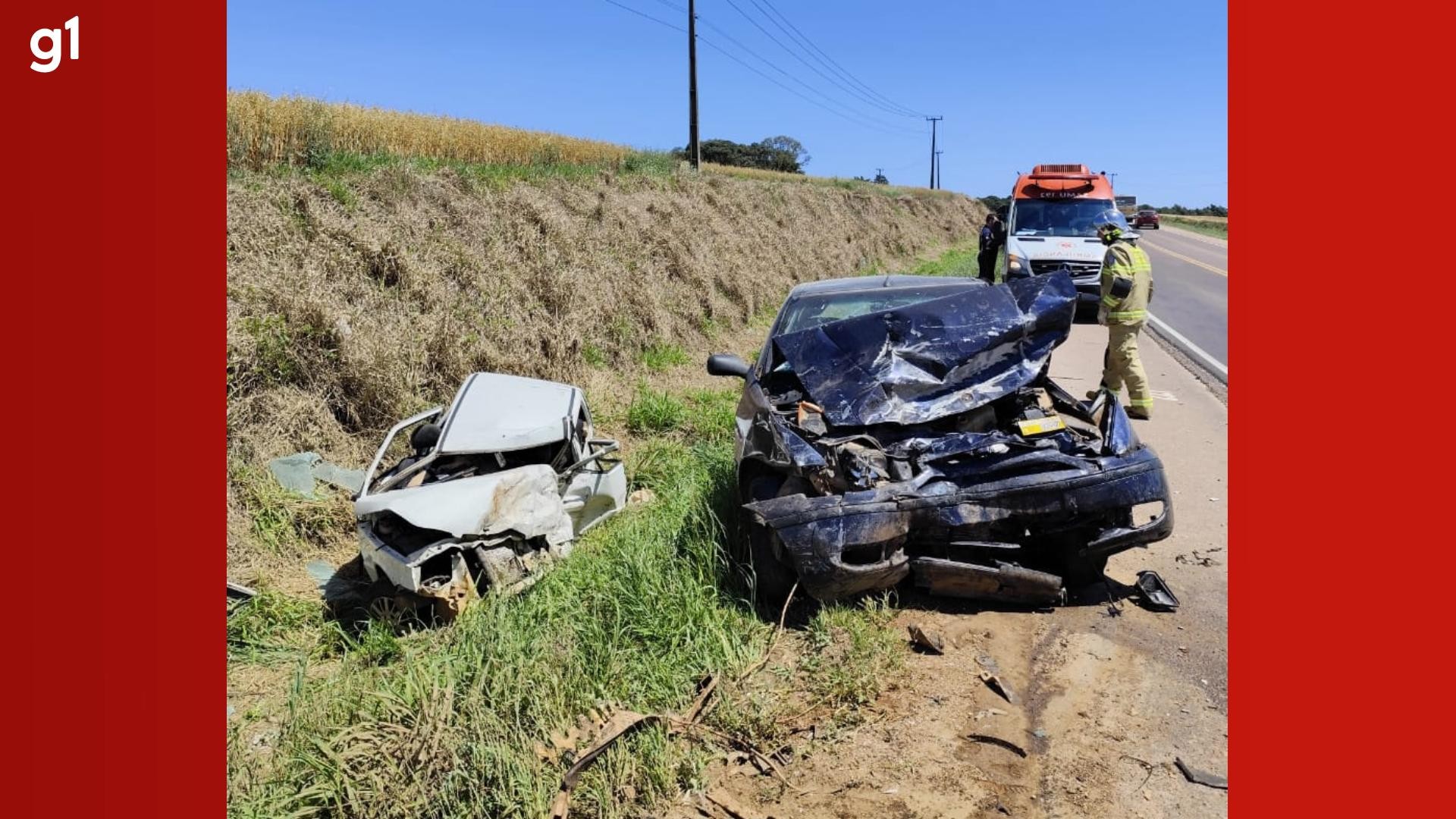 Três pessoas morrem em acidente entre dois carros na PR-340