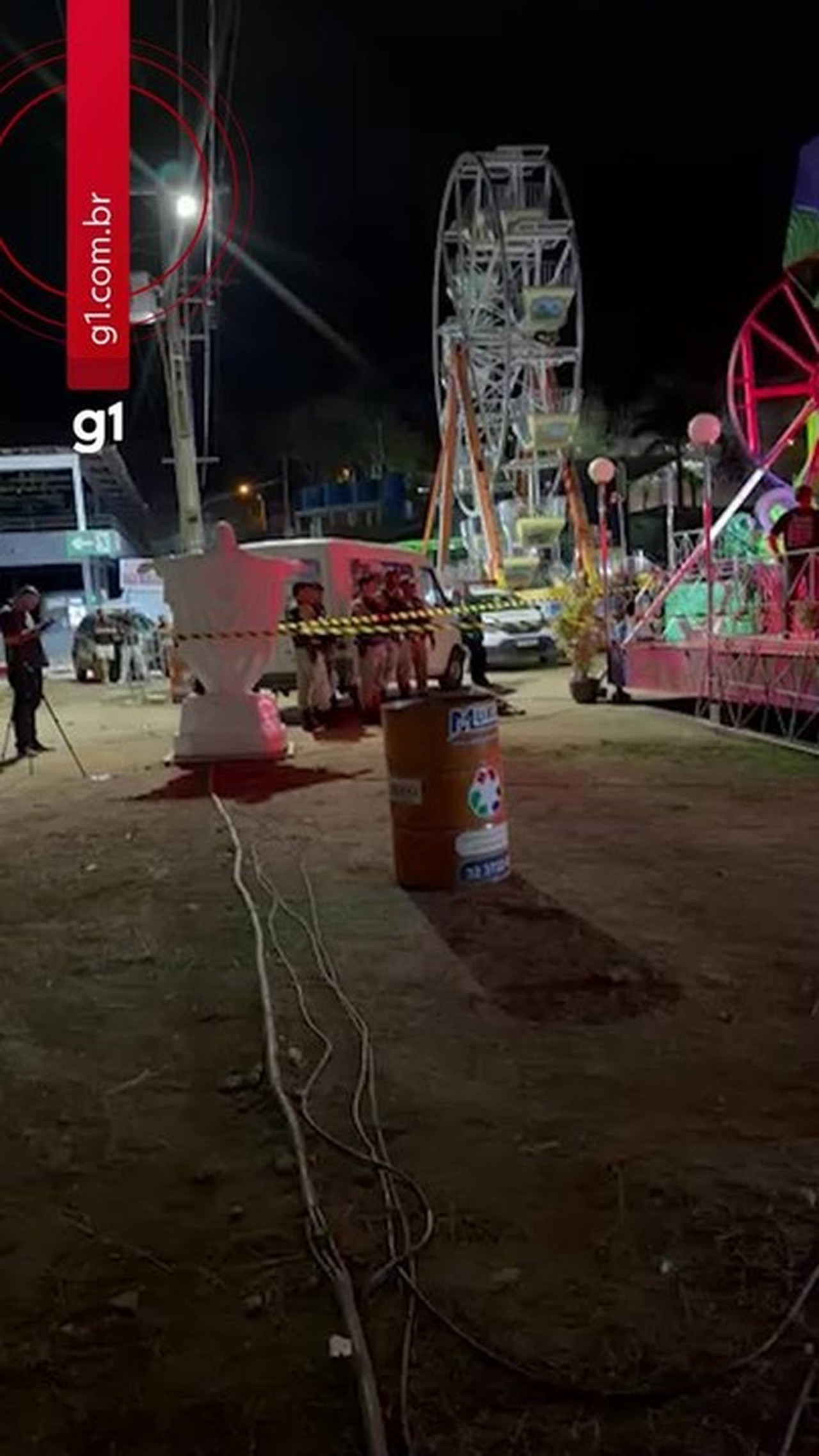 Criança morre ao tentar resgatar chinelo e ser atingida por brinquedo em parque de diversões