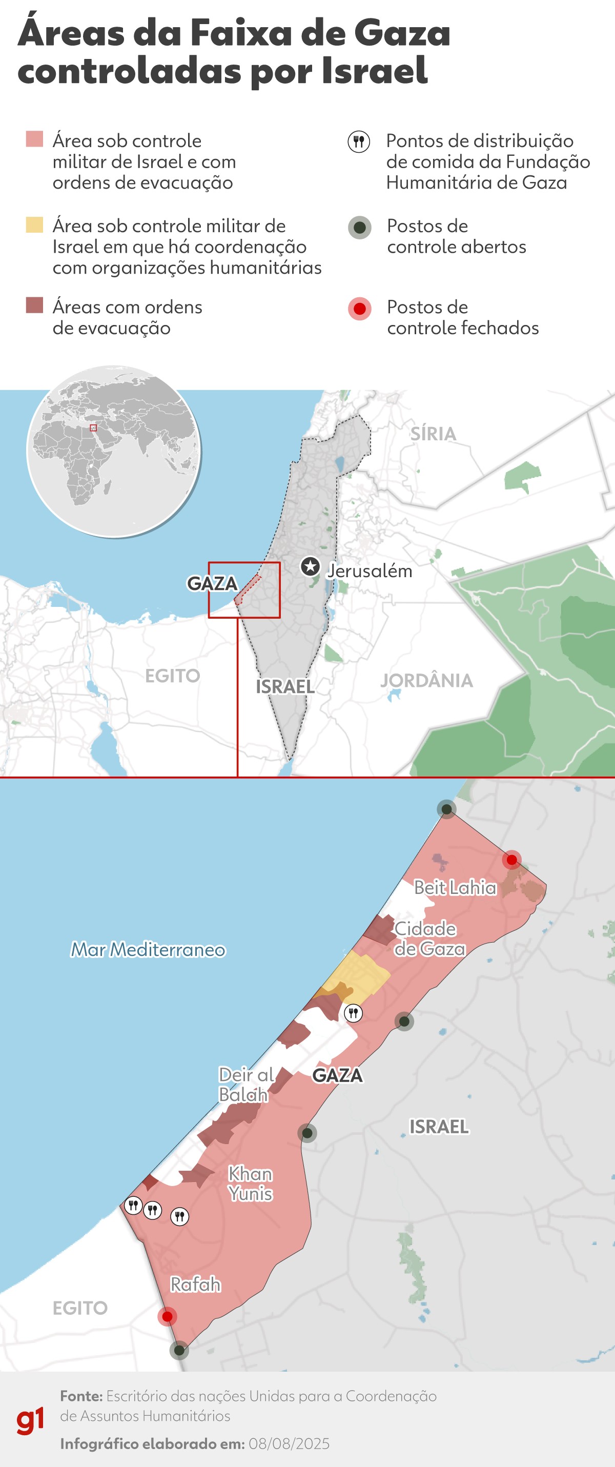 Exército de Israel se prepara para reassentar palestinos para o sul de Gaza