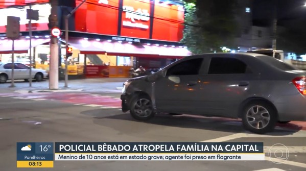 Policial civil é preso após atropelar mãe e dois filhos na Zona Norte de SP; menino de 10 anos está em estado grave