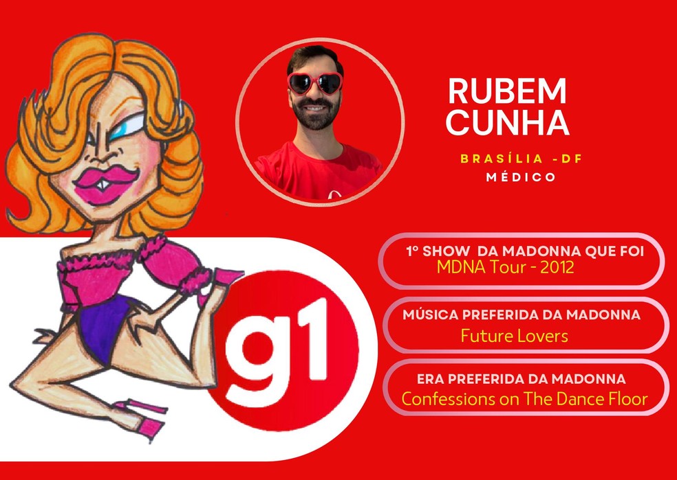 Rubem se hospedará no mesmo hotel que a rainha do pop. — Foto: Zaia Angelo