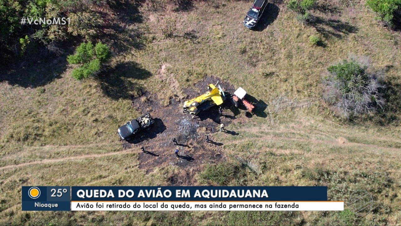 Destroços de avião que matou 4 pessoas são removidos três dias após queda no Pantanal
