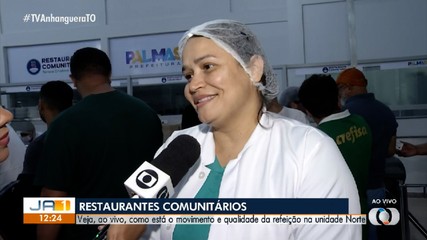 Nutricionista tira dúvidas sobre o restaurante comunitário de Palmas